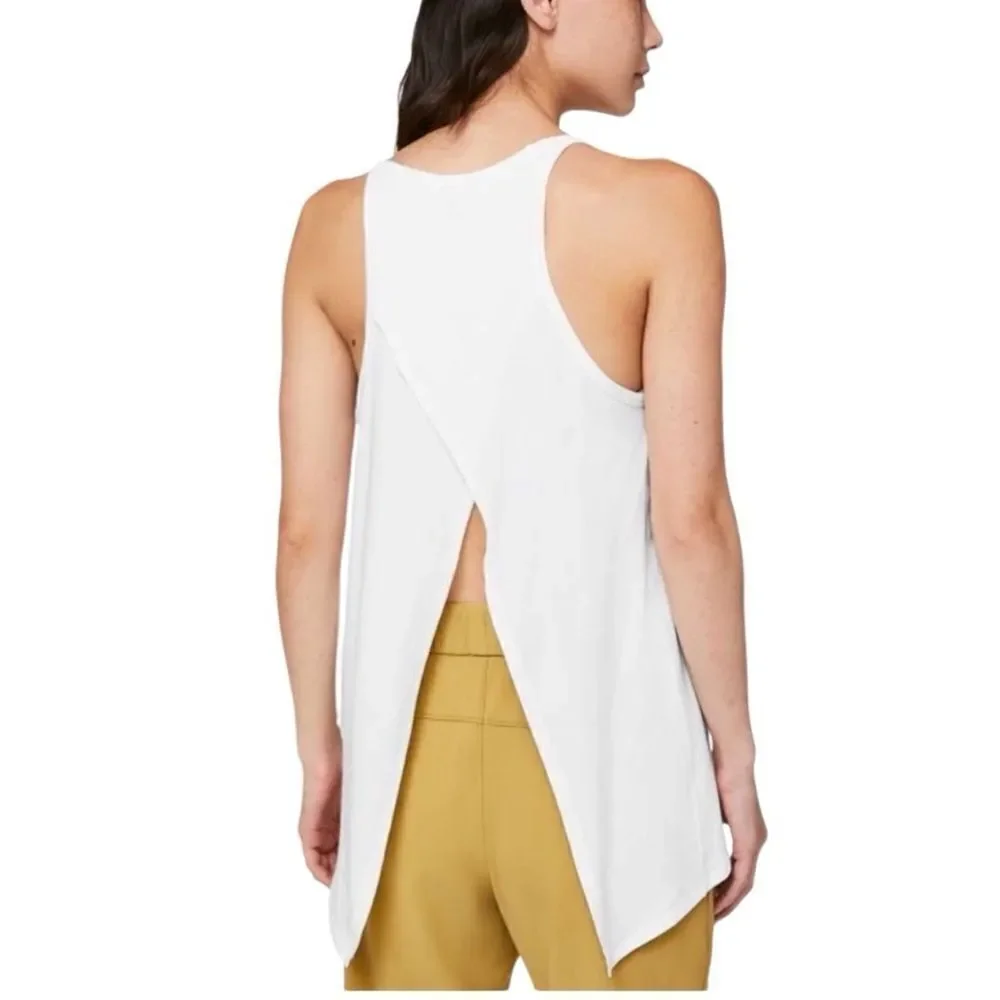 Lululemon Open Ends White Tank